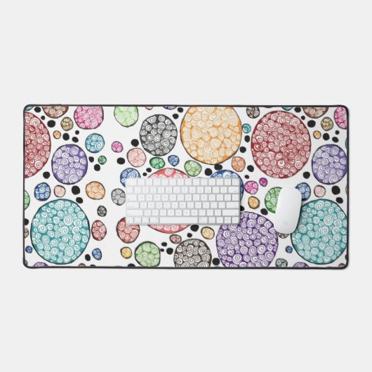 Zentangle circles pattern schreibtischunterlage (Tastatur & Maus)
