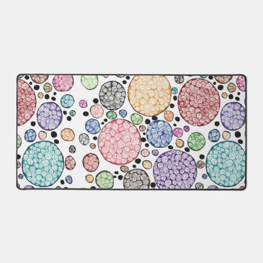 Zentangle circles pattern schreibtischunterlage (Vorderseite)