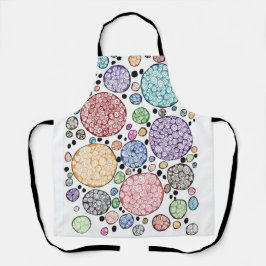 Zentangle circles pattern schürze