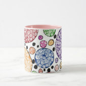 Zentangle circles pattern tasse (Zentrum)