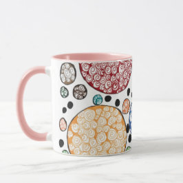 Zentangle circles pattern tasse
