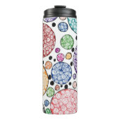 Zentangle circles pattern thermosbecher (Vorderseite)