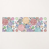 Zentangle circles pattern yogamatte (Vorderseite (Horizontal))