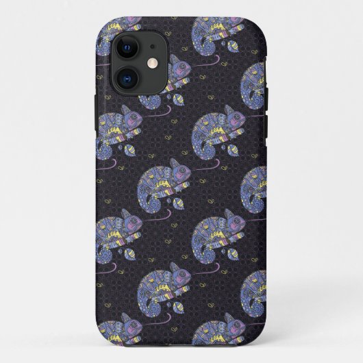 Zentangle Eidechse Case-Mate iPhone Hülle (Rückseite)