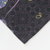 Zentangle Eidechse Fleecedecke (Ecke)