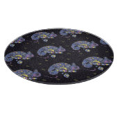 Zentangle Eidechse Schneidebrett (Ecke)