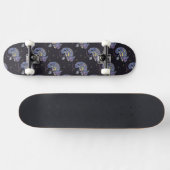 Zentangle Eidechse Skateboard (Horizontal)