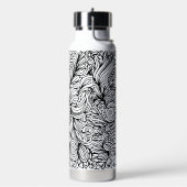 Zentangle flower and paisley doodle design trinkflasche (Links)