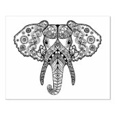 Zentangle Inspiriert Elefant 2 Gummistempel (Prägung)