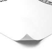 Zentangle Inspiriert Elephant Poster (Ecke)