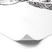 Zentangle, Inspiriert Hirschhornkopf 2 Poster (Ecke)