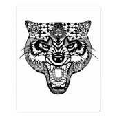 Zentangle Inspiriert Wolf Gummistempel (Prägung)
