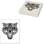 Zentangle Inspiriert Wolf Gummistempel (Stempel)