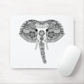 Zentangle inspirierte indischen Elefanten Mousepad (Mit Mouse)