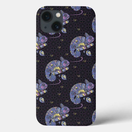 Zentangle Lizard Case-Mate iPhone Hülle (Rückseite)