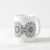 Zentangle Muster Kaffeetasse (VorderseiteRechts)