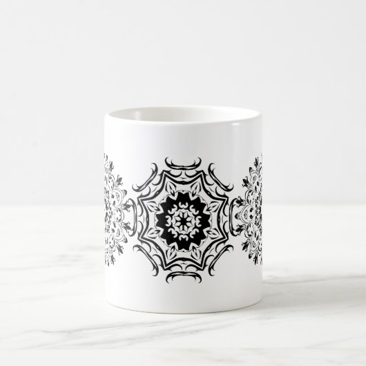 Zentangle Muster Kaffeetasse (Mittel)