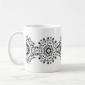 Zentangle Muster Kaffeetasse (Links)