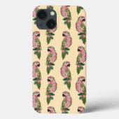 Zentangle Style Parrots Case-Mate iPhone Hülle (Rückseite)