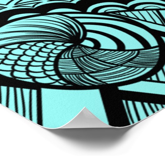 Zentangle Wall Poster (Ecke)