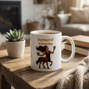Zentauer der Aufmerksamkeit Lustiger Wortwitz - Gr Kaffeetasse