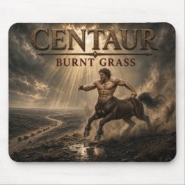Zentaur Verbranntes Gras Dark Realism Mousepad