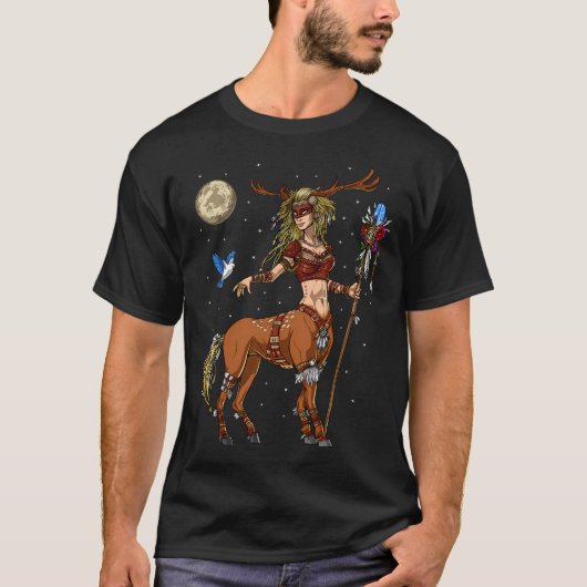 Zentauren-Waldschamane T-Shirt (Vorderseite)