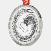 Zentipezzirkel Silbernes Ornament (Links)