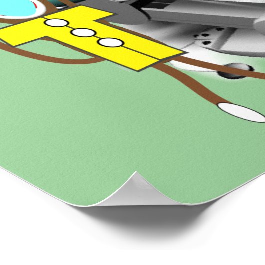 Zentist Poster - Affendesign, bezaubernd (Ecke)