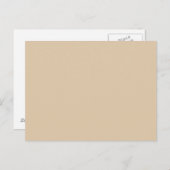 Zentit neutrale Haut Beige Farbe Hintergrund Postkarte (Vorne/Hinten)
