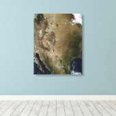 Zentral und Western Staaten Leinwanddruck (Insitu (Holzboden))