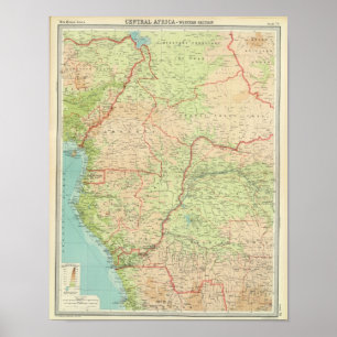 Zentralafrika-Westernabschnitt Poster
