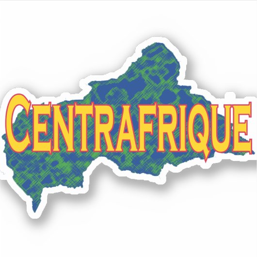 Zentralafrikanische Republik Aufkleber (Vorderseite)