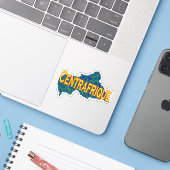 Zentralafrikanische Republik Aufkleber (Laptop mit iPhone)
