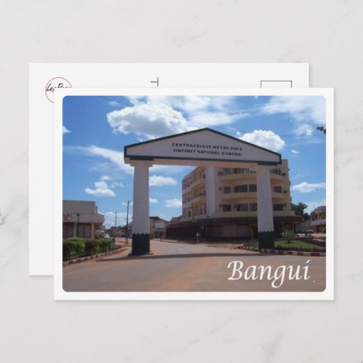 Zentralafrikanische Republik - Bangui - Postkarte (Vorne/Hinten)