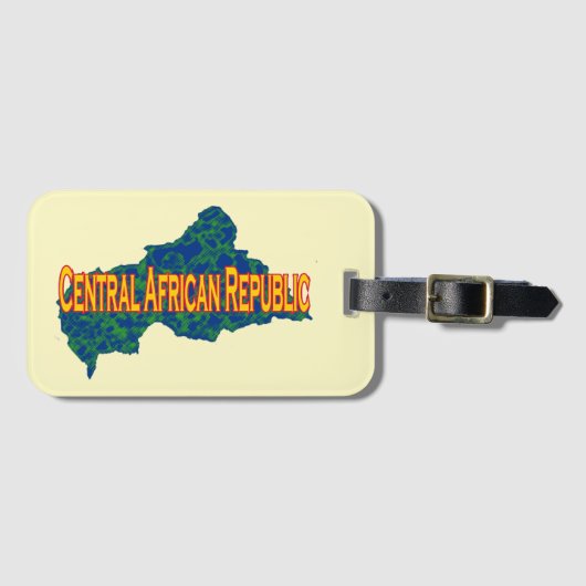 Zentralafrikanische Republik Gepäckanhänger (Vorderseite (Horizontal))