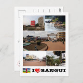 Zentralafrikanische Republik - I Liebe Bangui - Postkarte (Vorne/Hinten)