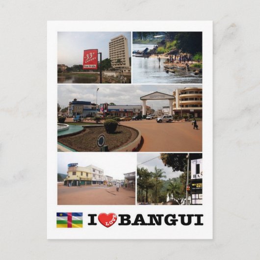 Zentralafrikanische Republik - I Liebe Bangui - Postkarte (Vorderseite)