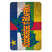 Zentralafrikanische Republik Magnet (Vertikal)
