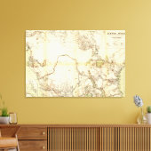 ZentralafrikaPanoramakarte Zentralafrika Leinwanddruck (Insitu (Wohnzimmer))