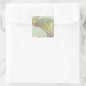 Zentralamerika 2 quadratischer aufkleber (Tasche)