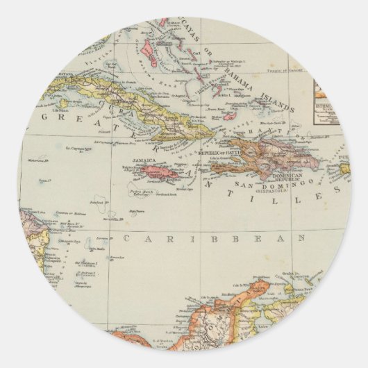 Zentralamerika 2 runder aufkleber (Vorderseite)