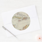 Zentralamerika 2 runder aufkleber (Umschlag)