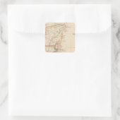 Zentralamerika 3 quadratischer aufkleber (Tasche)