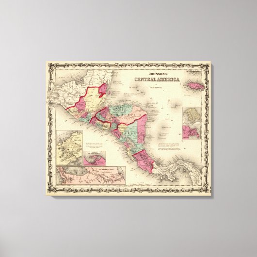 Zentralamerika 5 leinwanddruck (Vorderseite)