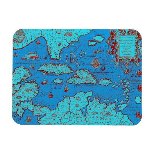 Zentralamerika ("Amerika Occidentalis") Magnet (Horizontal)