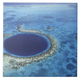 ZENTRALAMERIKA, Belize, große Korallenriffe absei Fliese