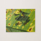 ZENTRALAMERIKA, Costa Rica, Frosch in der Hinterbe Puzzle (Horizontal)