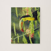 Zentralamerika, Honduras. Tastenbeladener Toucan Puzzle (Vertikal)