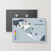 Zentralamerika-Karte Button (Vorderseite/Rückseite)